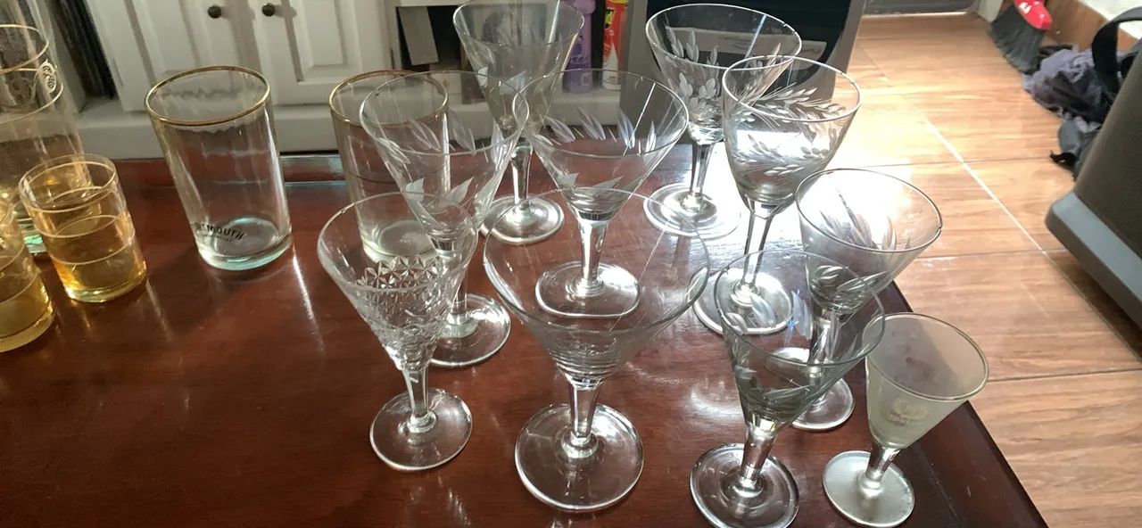 taça de cristal antigo  - Foto 3