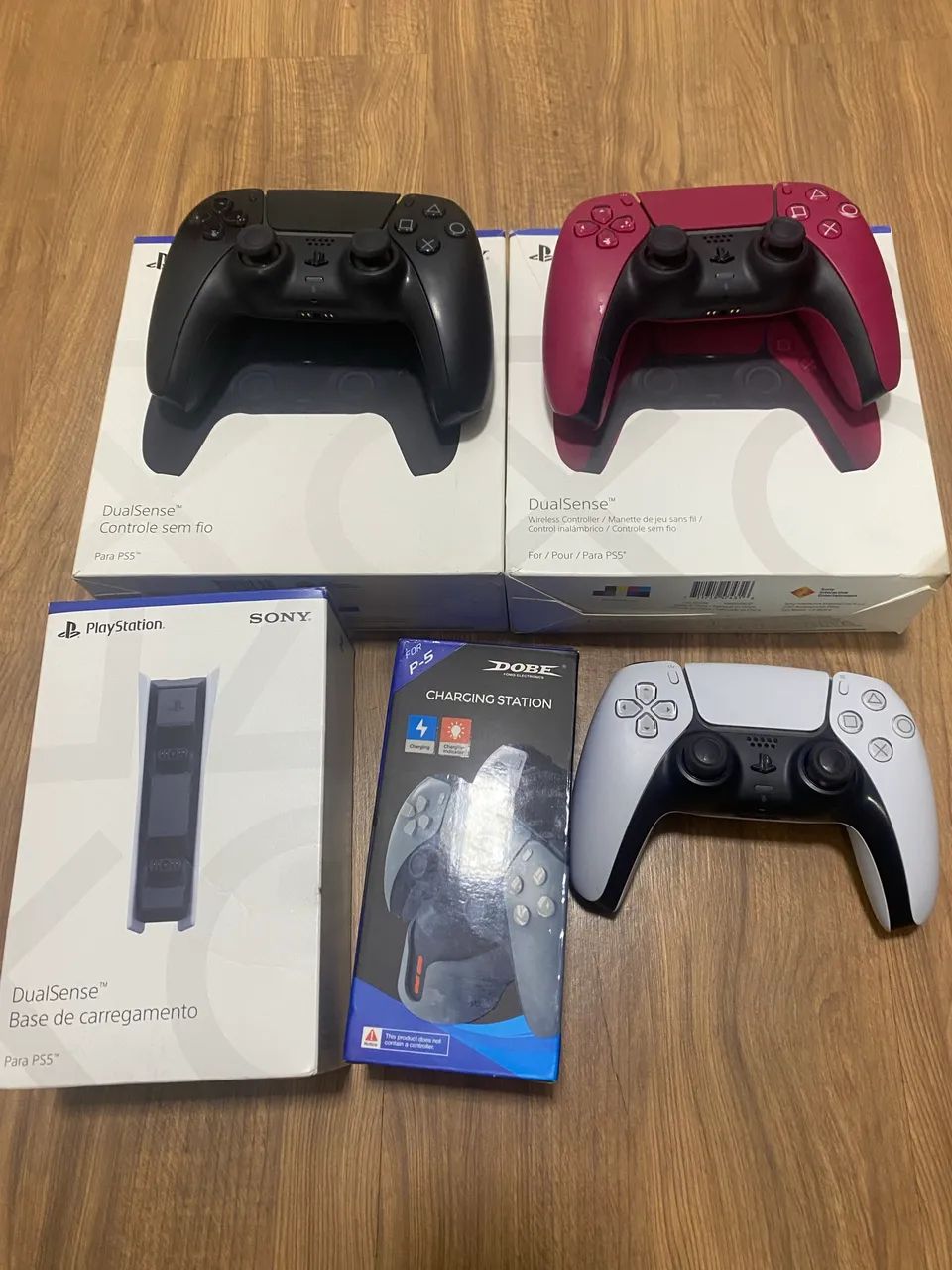 Controles e carregadores ps5 