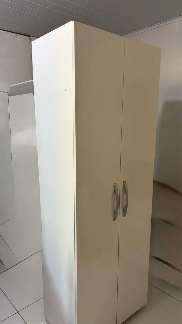 Armário Multiuso Lavanderia - Branco - Foto 2