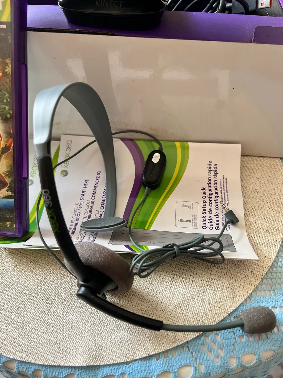 Kinect Xbox 360 + Jogo Kinect Adventures + Headset - Foto 5