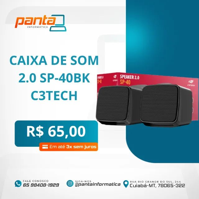 Caixa de som para computador C3tech