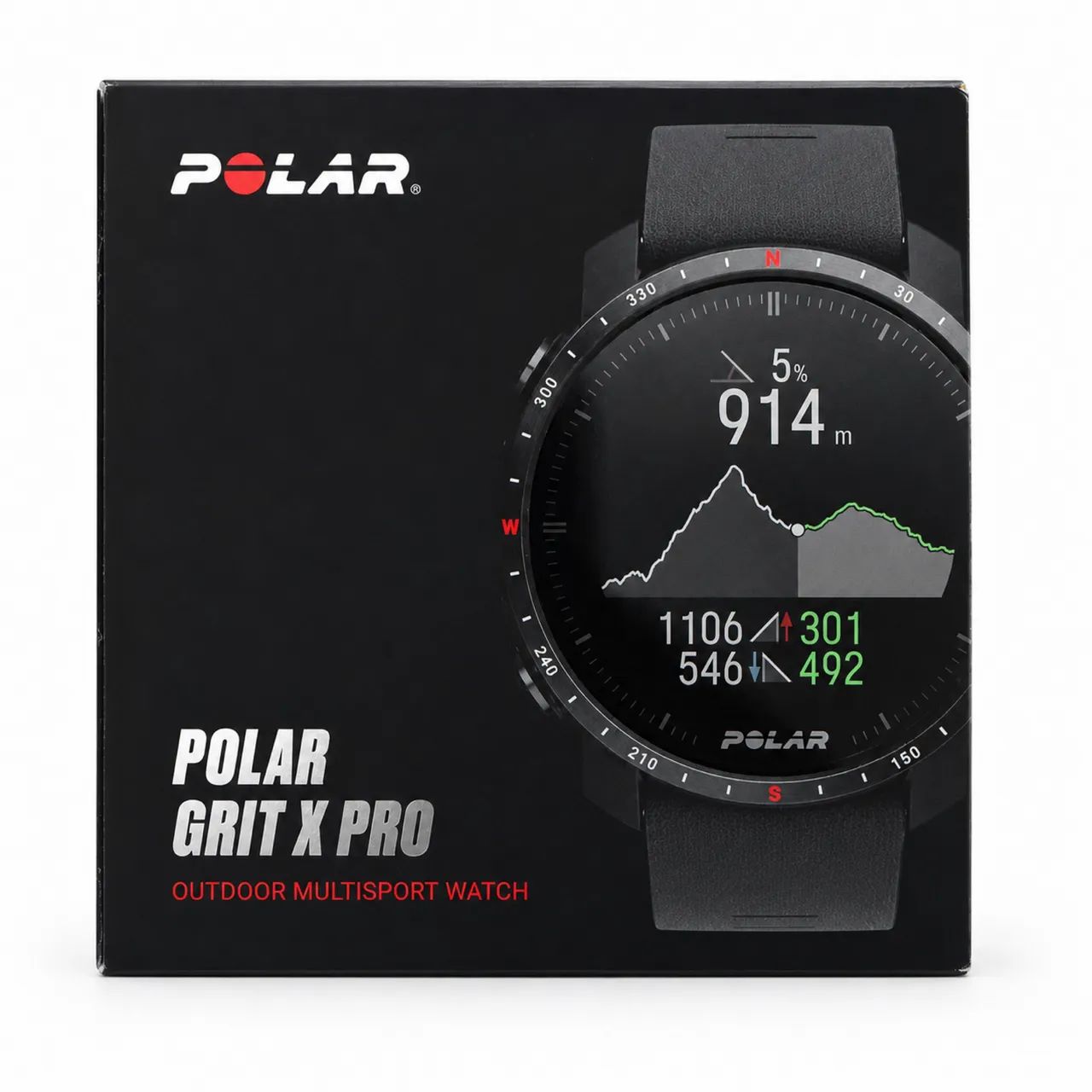     Relógio Polar Grit X Pro Preto com GPS