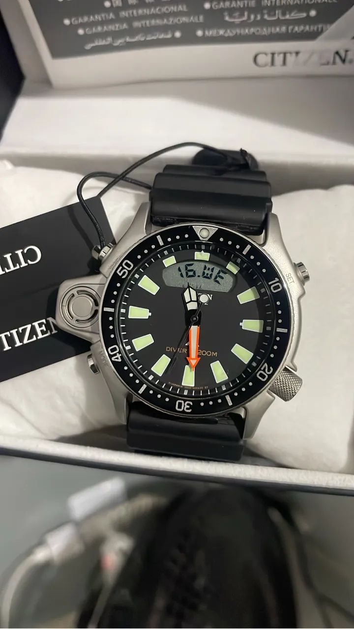 Citizen jp2000 na caixa com etiqueta e manual - Foto 2