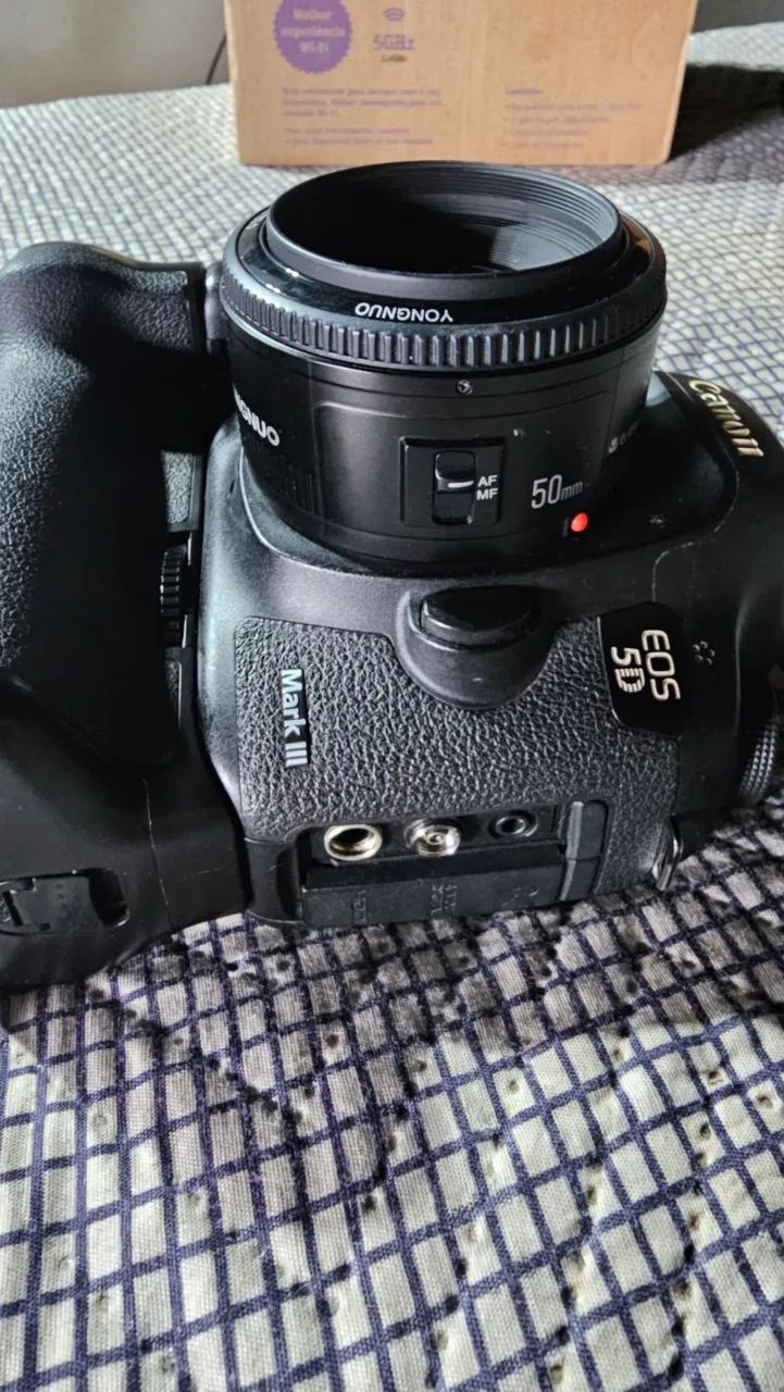Camera canon 5d mark3 + lente 50mm 1.8 e grip para 2 baterias  15k cliques  - Foto 5