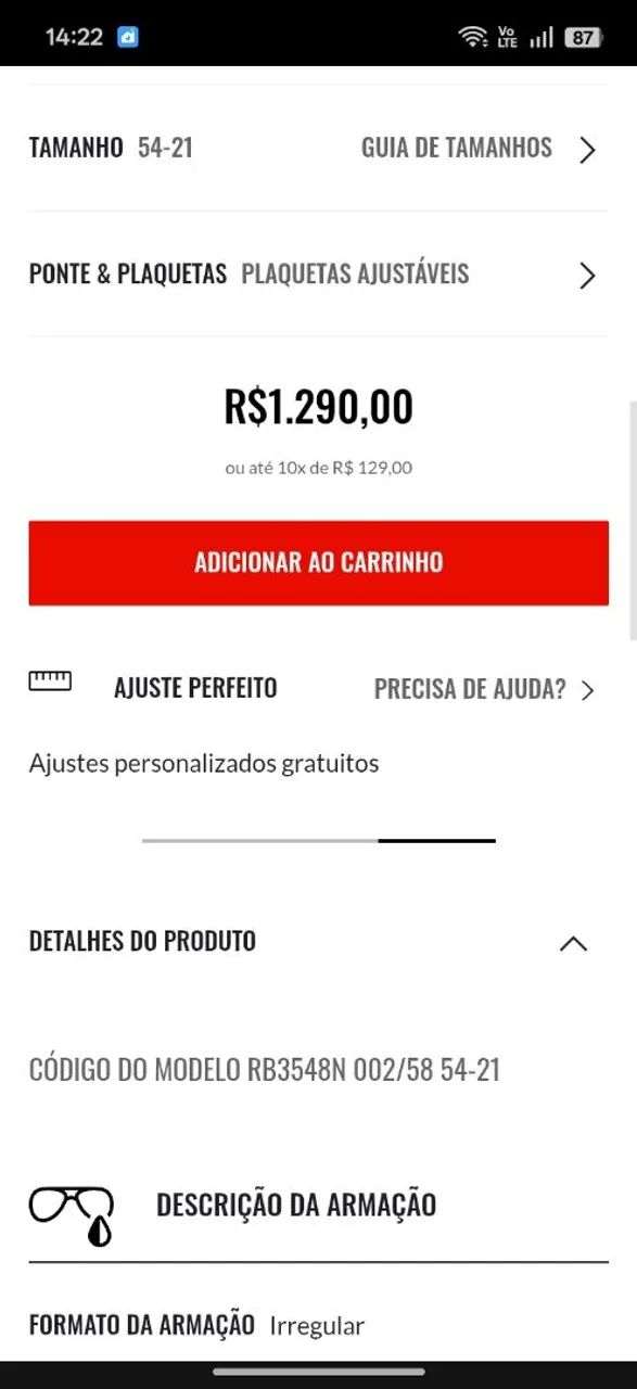 Óculos Rayban Preto - Foto 4
