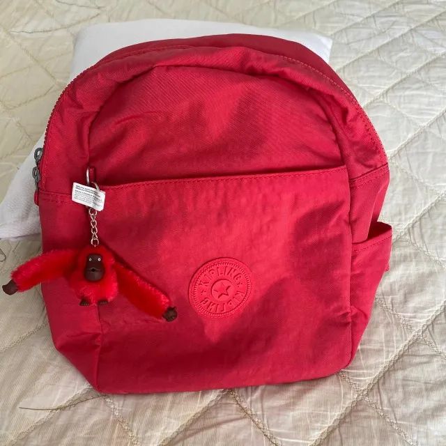 Mochila Kipling Vermelha - Pequena - ORIGINAL