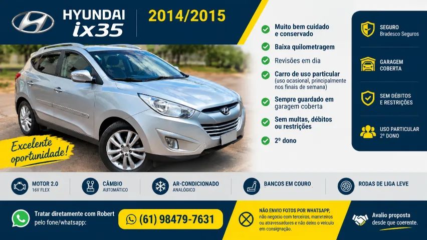 Hyundai Ix35 2.0 16V 2WD FLEX AUT. 2014