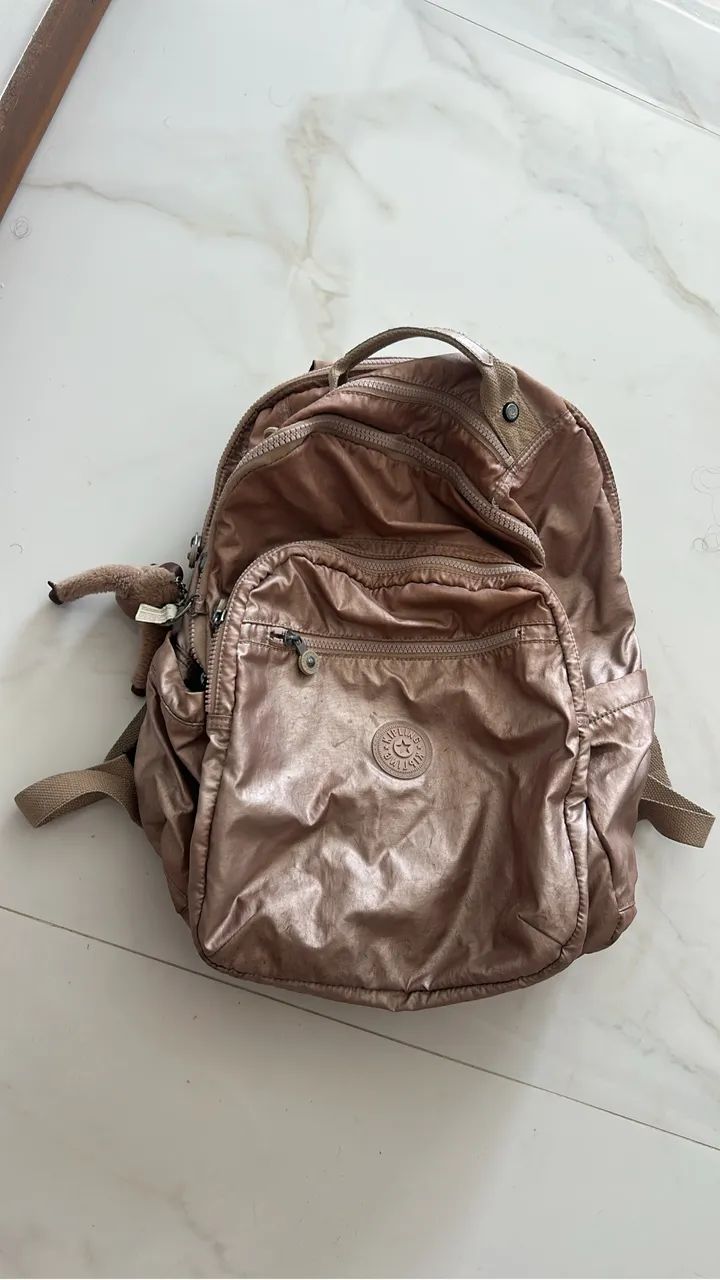 Mochila Kipling rose nova grande 