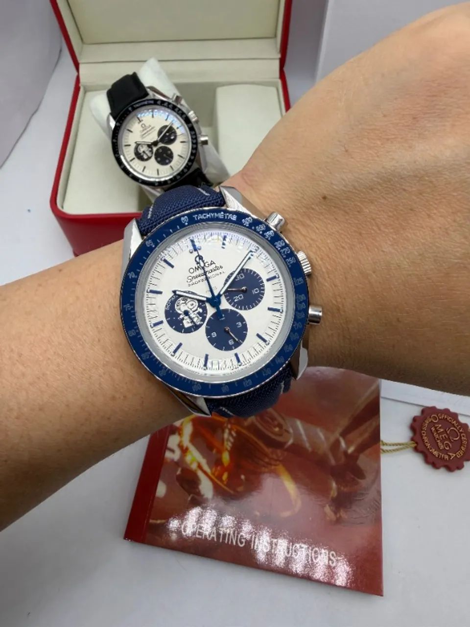 Omega Speedmaster Snoopy Azul Automático - Foto 5