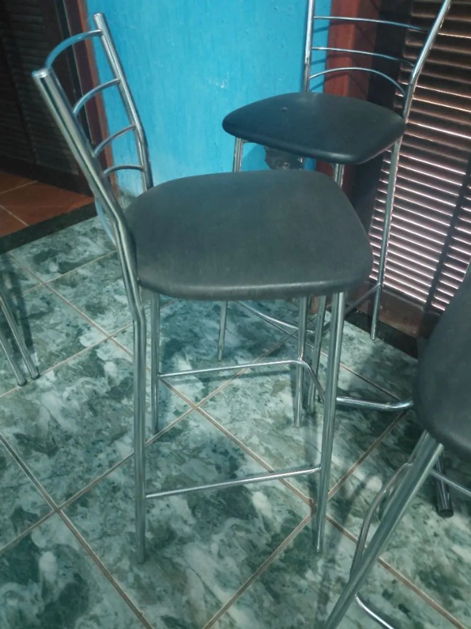 JOGO DE BANQUETA BISTO EM AÇO - Foto 3