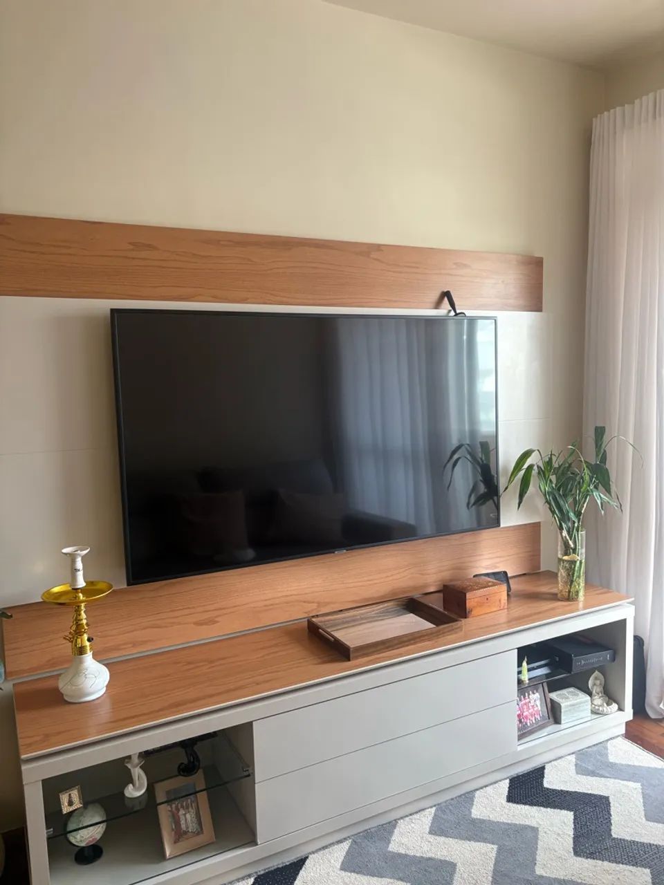 Painel com rack 100% mdf  - Foto 2