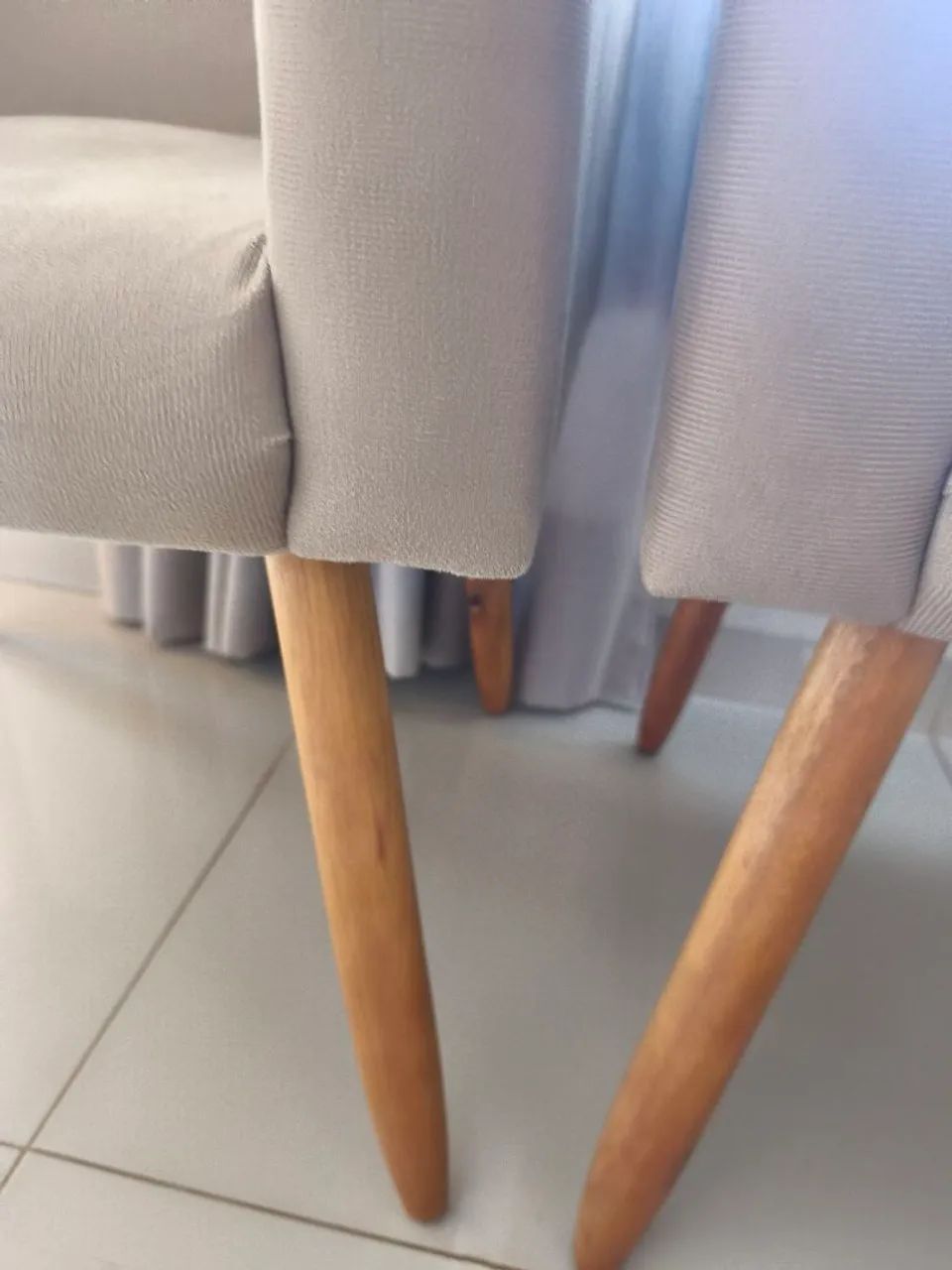 Par de Poltronas Bege Seminovas - Foto 5