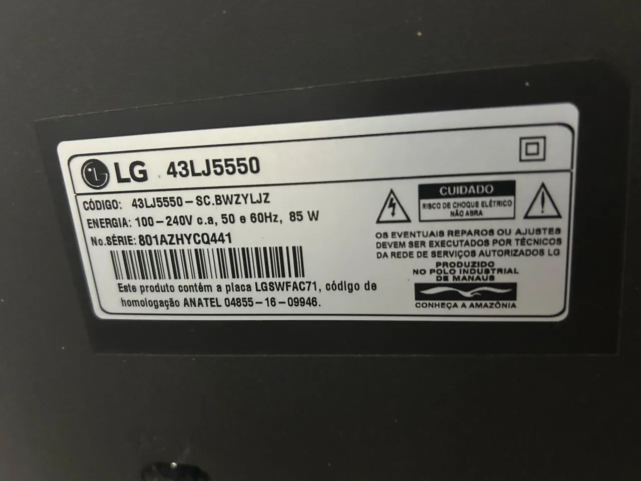 Smart LG 43P - Defeito - Foto 2