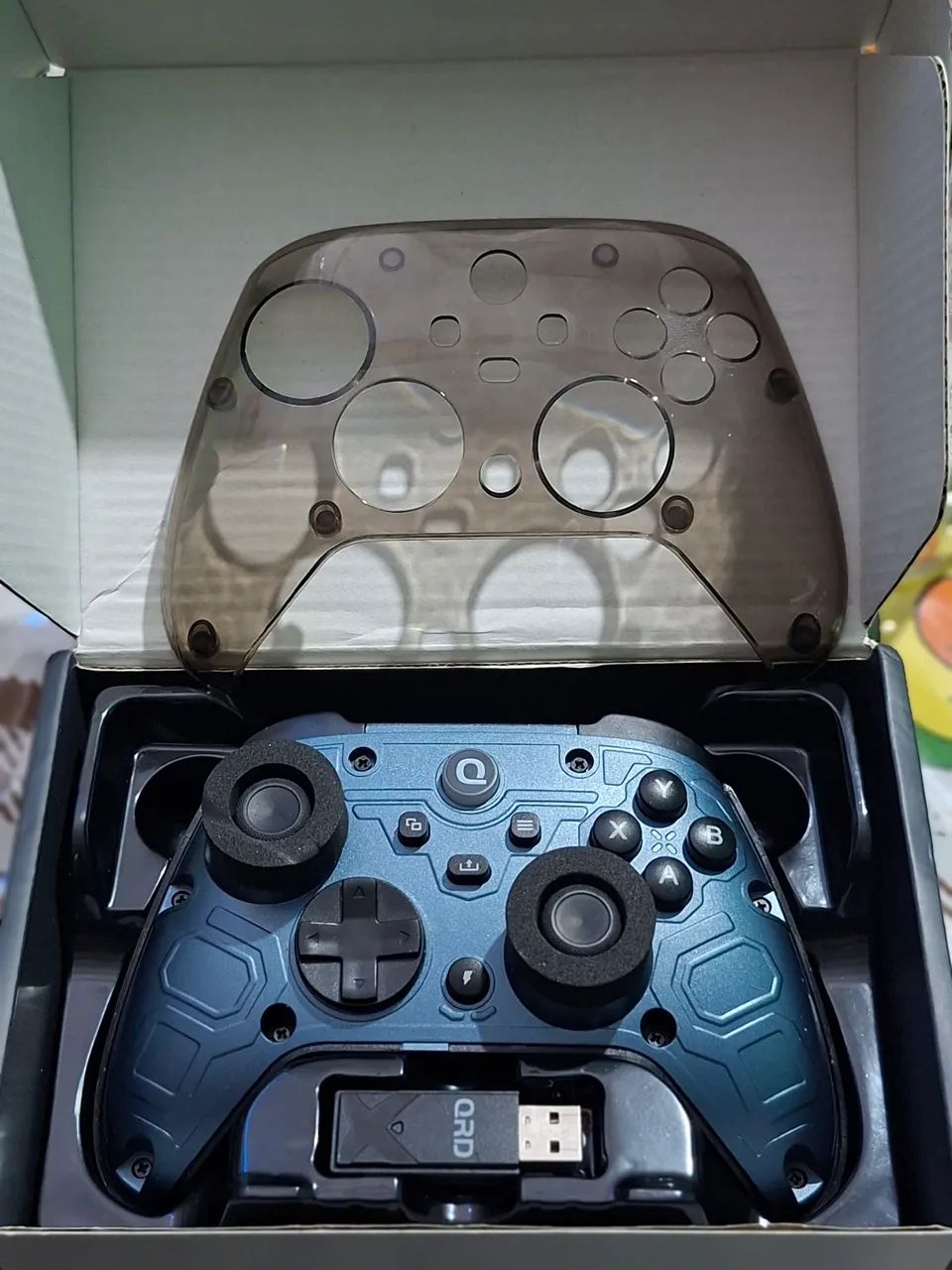 Controle gamer qrd ferrox na caixa zerado 