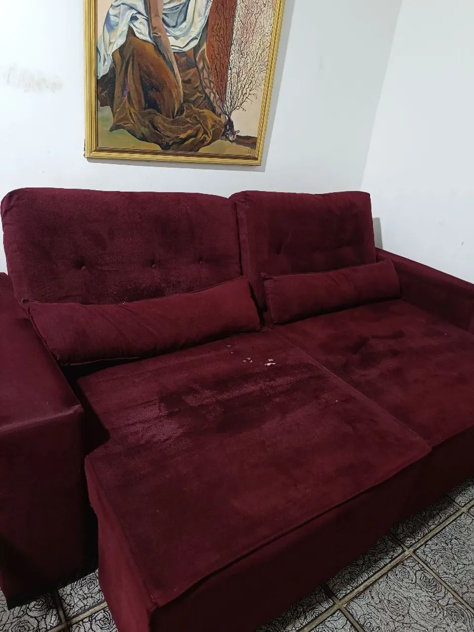 Sofá retrátil 4 lugares 