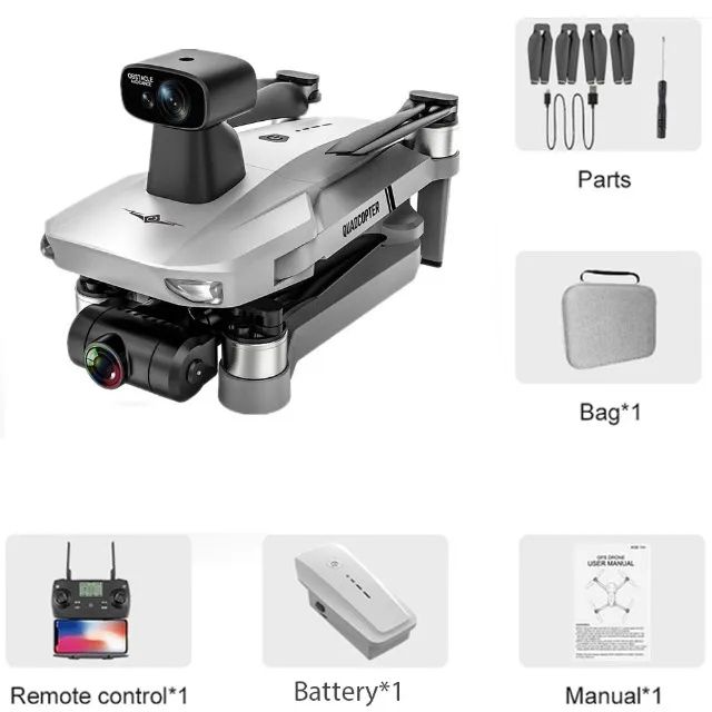 Drone Seminovo  Kfplan Kf102 Com Dual Câmera 4k 1 Bateria  - Foto 5