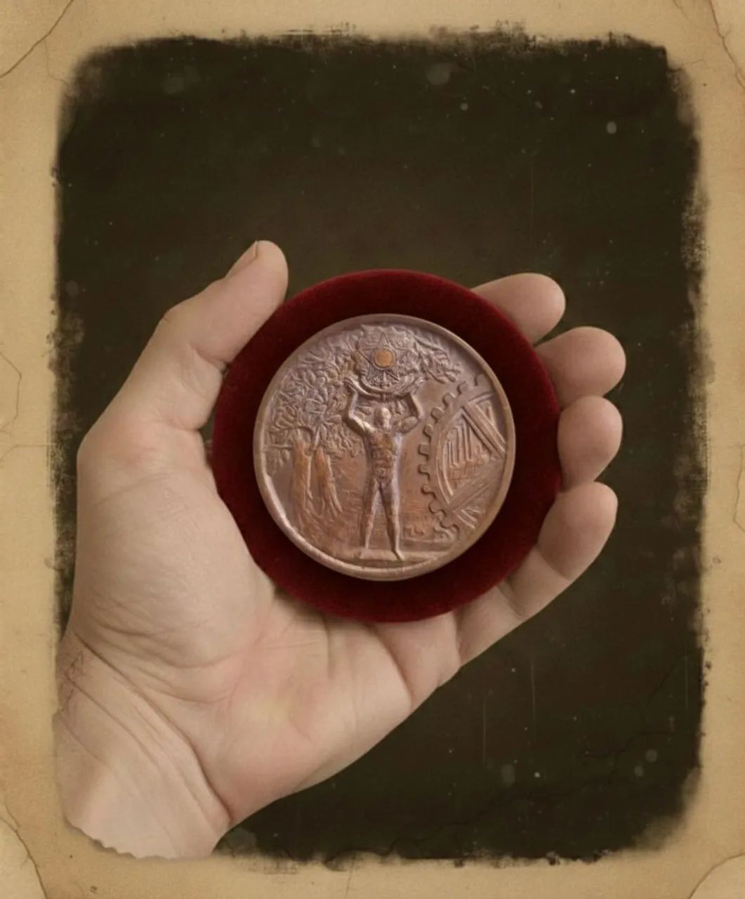 Rara Medalha 1932 Revolução Industrial do Paraná (Cobre Maciço) - Foto 2