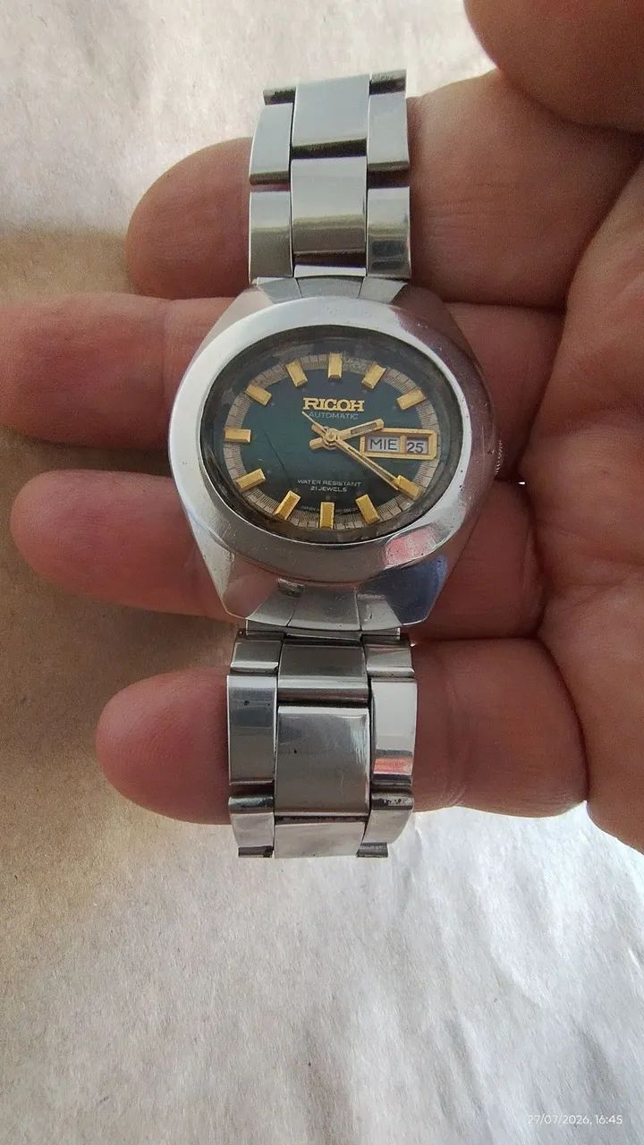 Relógio Ricoh automático dos " anos70"! Modelo raro e bonito.  - Foto 3
