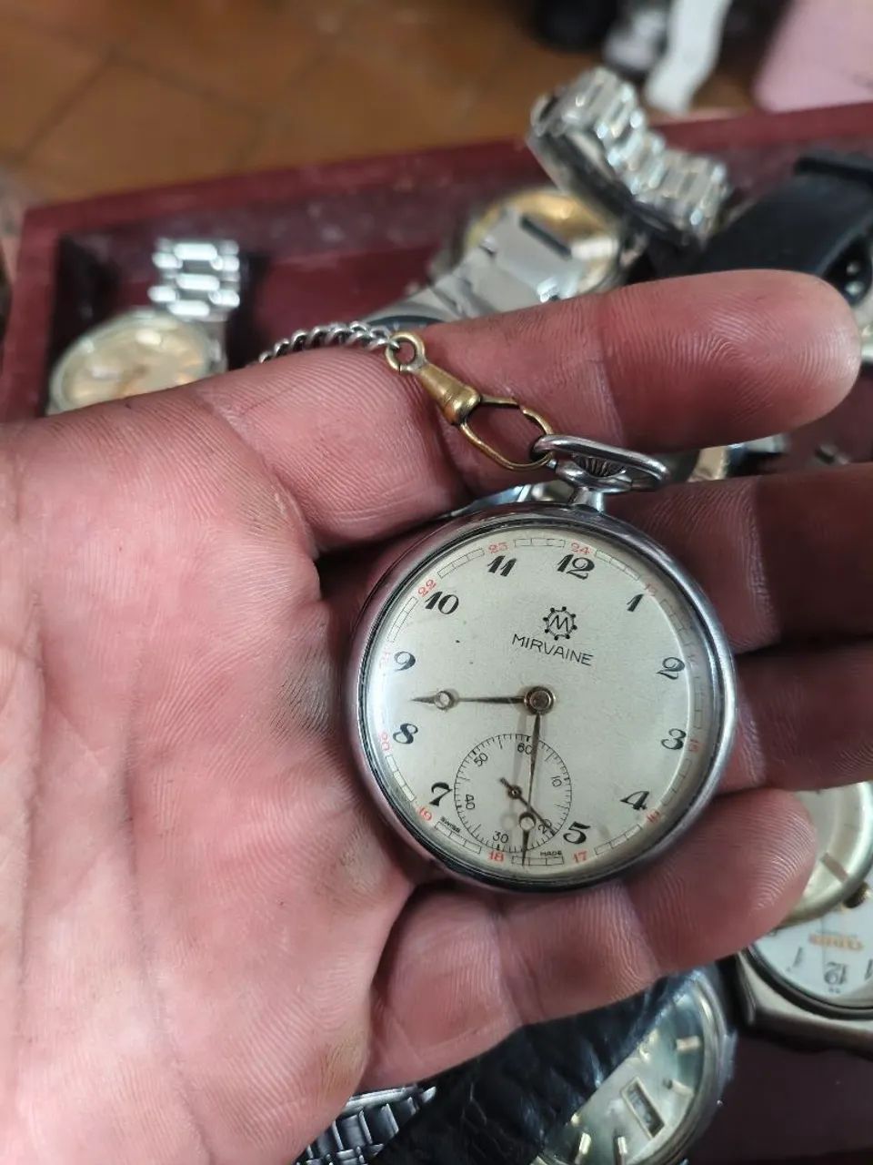 Relógio mirvaine  bolso