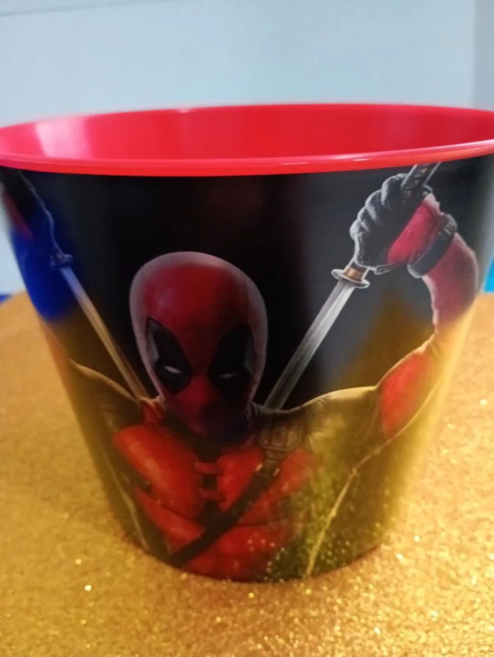 (Produto Novo) Balde de pipoca Deadpool e Wolverine Cinemark 