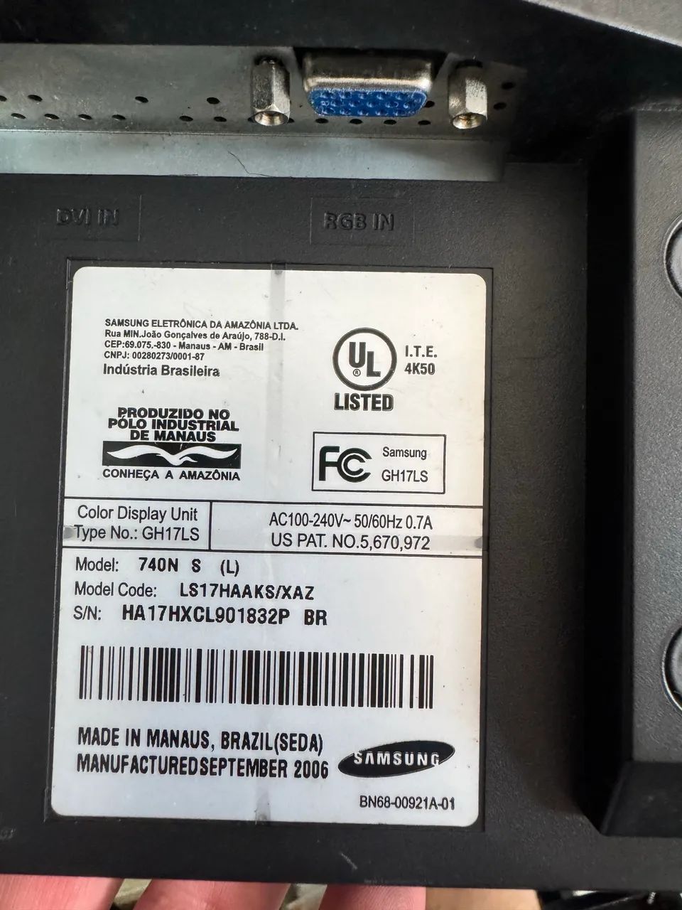 Monitor 17 polegadas Samsung  - Foto 5