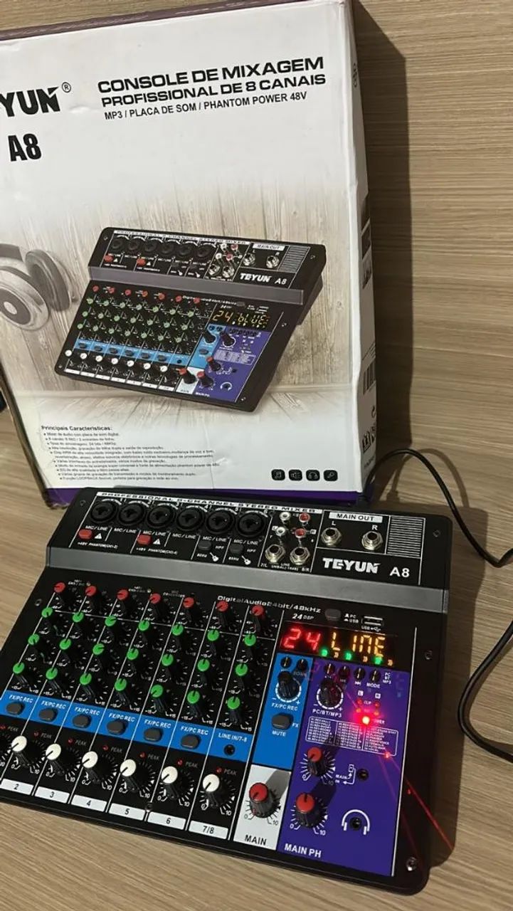 Mesa de Som Teyun A8