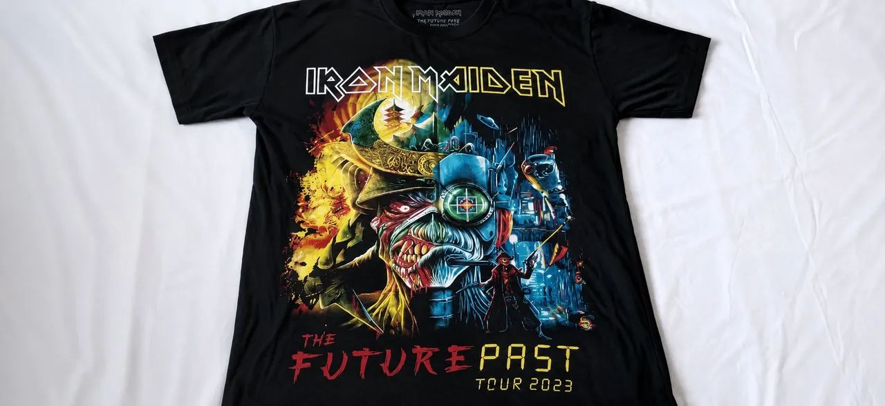 camiseta iron maiden, tamanho M