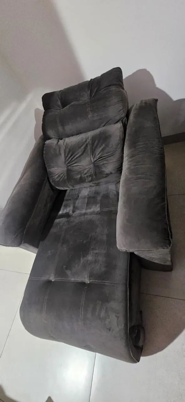 Poltrona reclinável retrátil com encosto  - Foto 4