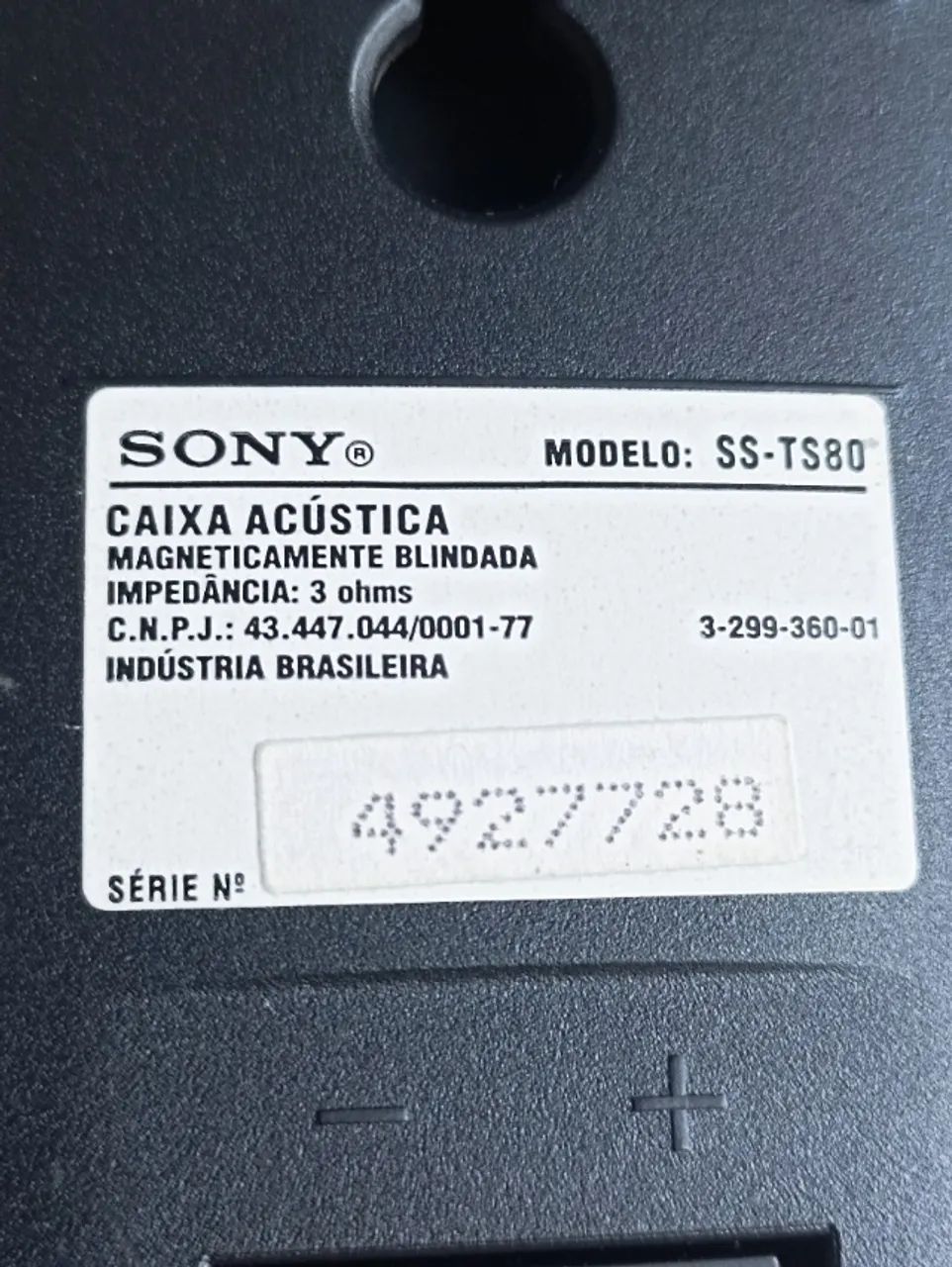 CAIXAS ACÚSTICAS SONY, MODELO: SS-TS80 ( BEM PRESERVADAS ! ) - Foto 4