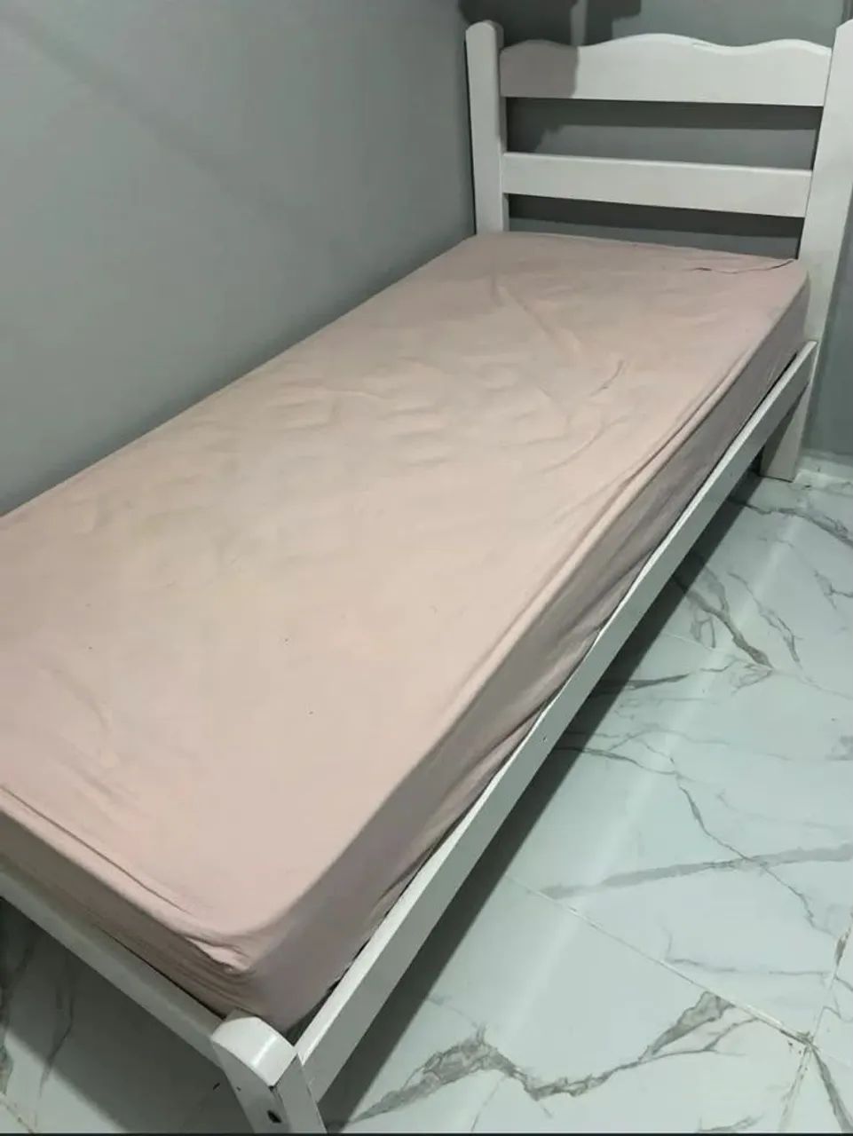 Cama  de solteiro  com colchão  - Foto 5
