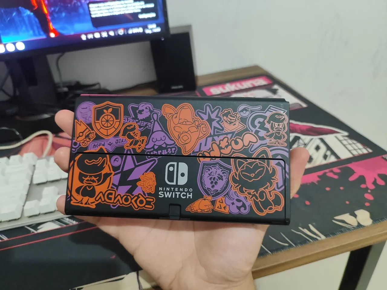 Nintendo Switch OLED Pokémon desbloqueado 256GB - Foto 2