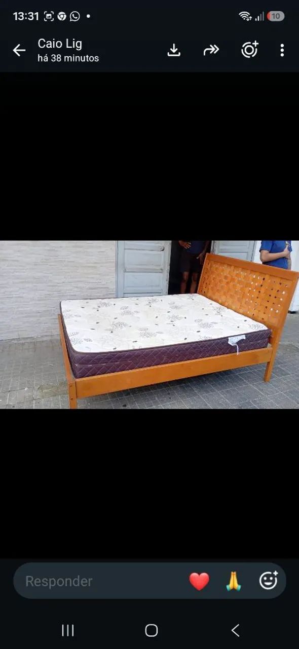 Cama casal madeira