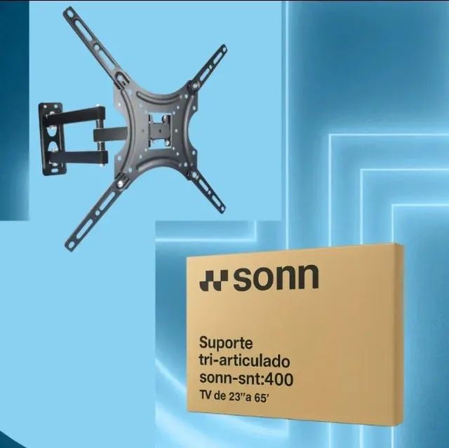 Suporte Articulado Sonn de 3 Eixos para TV de 23 a 65 Polegadas
