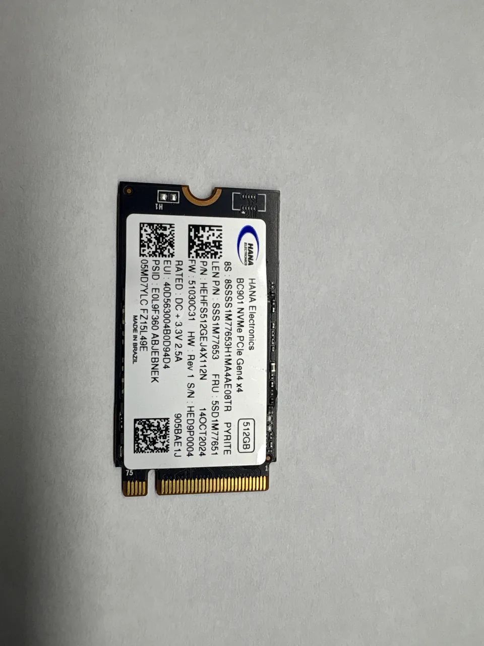 SSD M.2 Nvme 512GB 