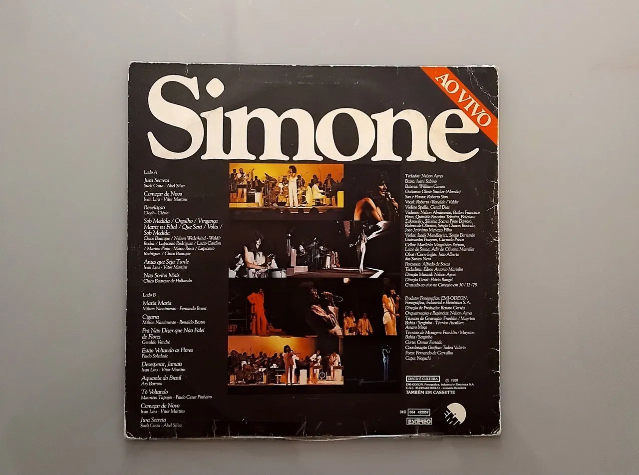 Disco de Vinil Simone Ao Vivo 1979 - Foto 2