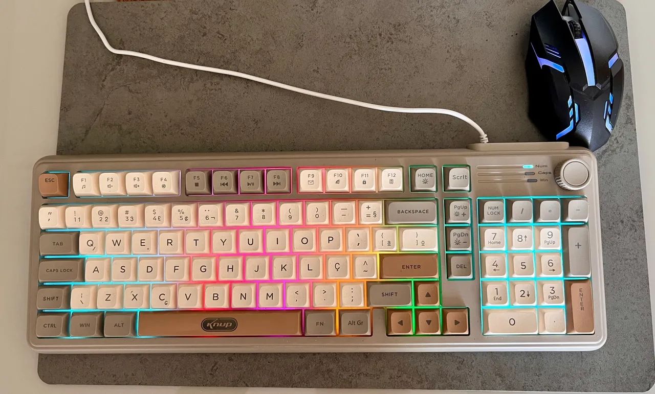 Kit Teclado e Mouse Gamer c/ RGB