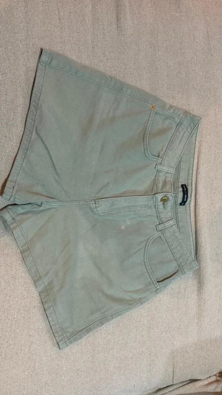 Short jeans verde 