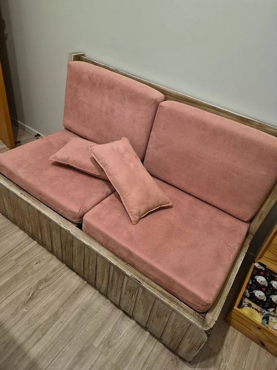 SOFÁ 2 LUGARES E MESA DE CENTRO ( conjunto)