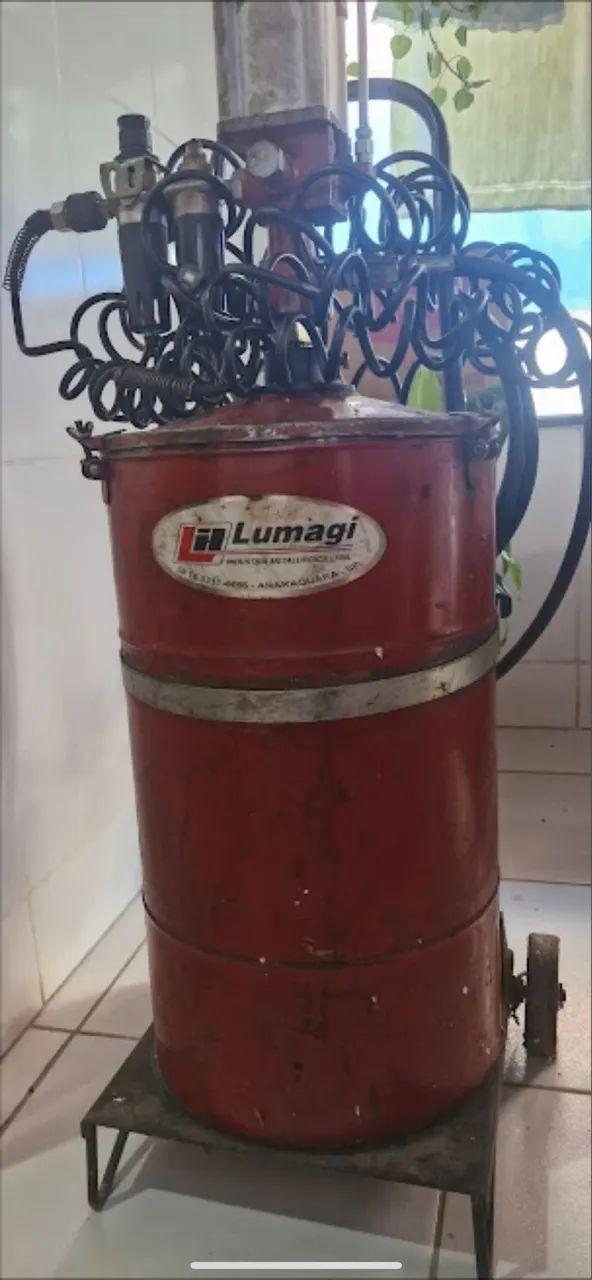 Bomba de engraxar pneumática 