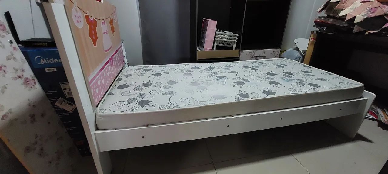 Cama de Solteiro e colchão  - Foto 2