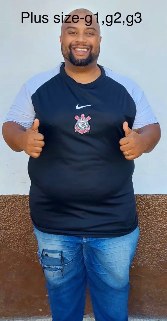 Camisa Corinthians Plus size 