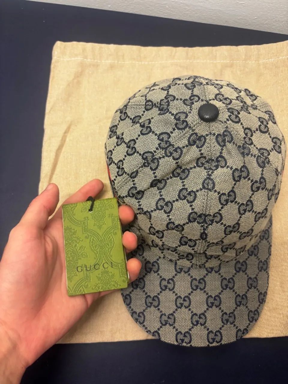 Boné Gucci canvas - Foto 5