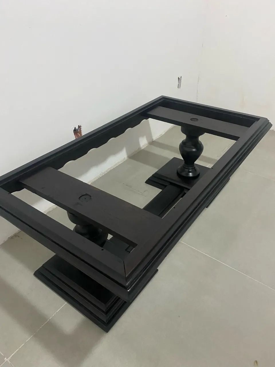 Mesa de centro madeira maciça década de 70