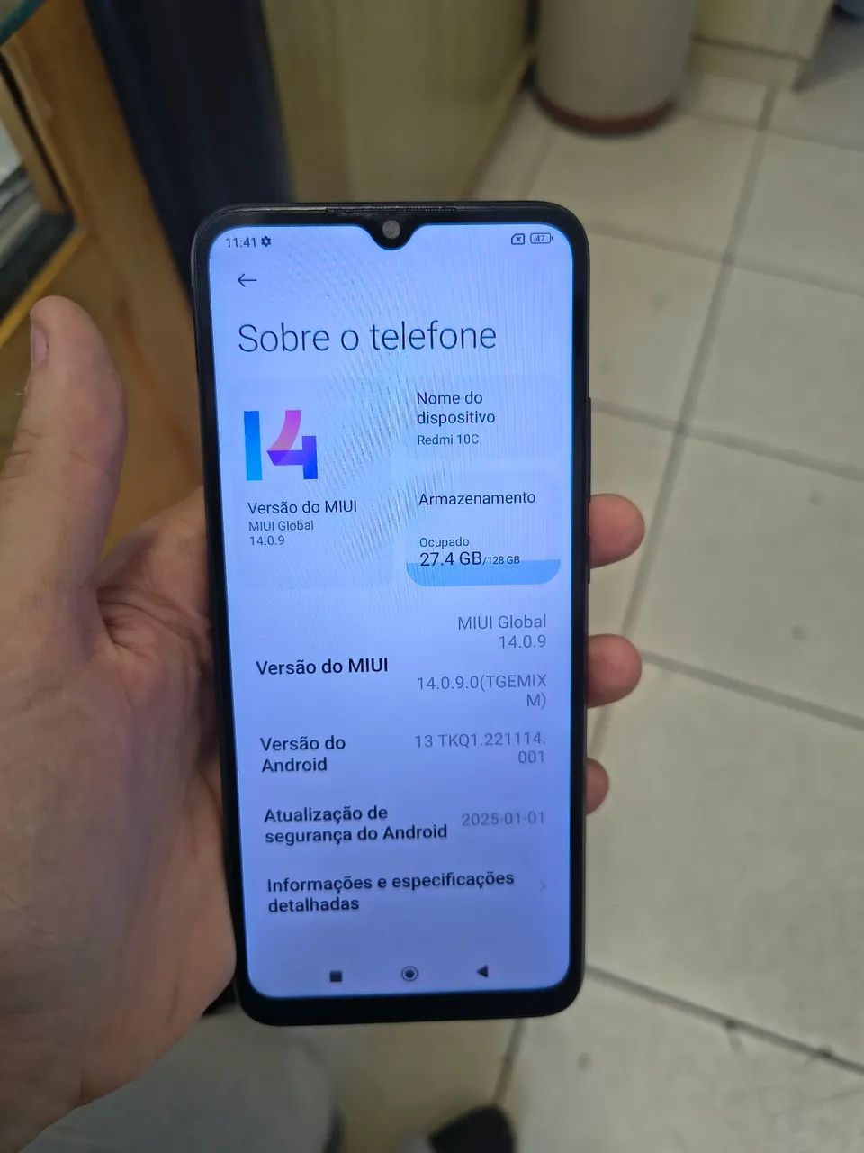 Smartphone Redmi10C usado-bom - Foto 2
