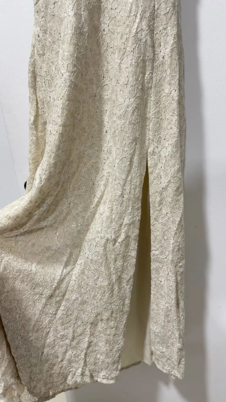 vestido renda longo off white - Foto 2