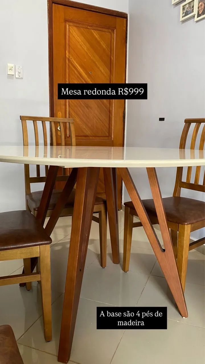 Mesa redonda de vidro - Foto 2