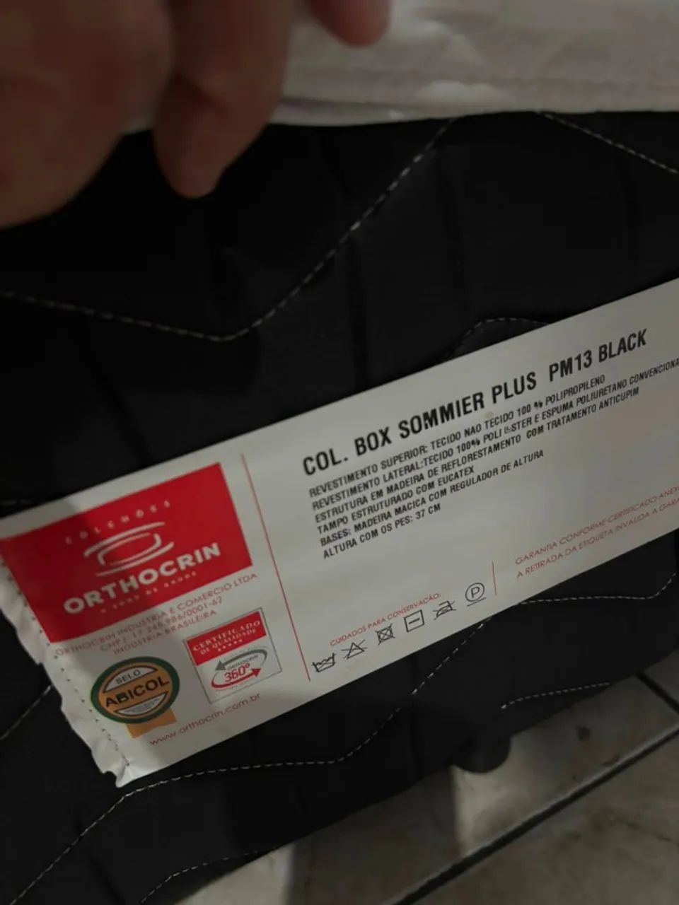 Box de solteiro + colchão + roupas de cama - Foto 3