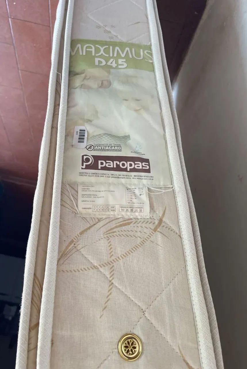 Colchão solteiro Paropas densidade 45 