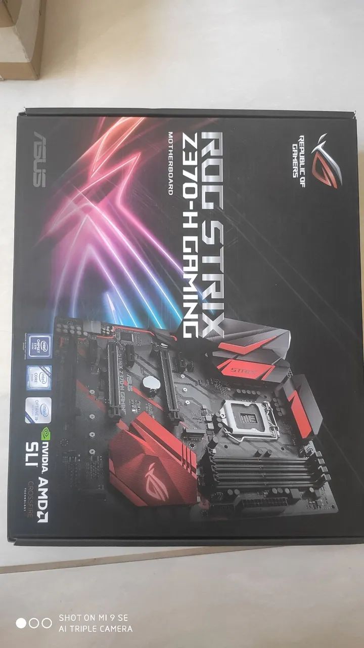 Kit placa Asus z370-h strix + processador i-59400f  - Foto 2