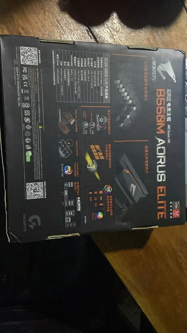 placa mãe aorus elite b550m nunca usada - Foto 2